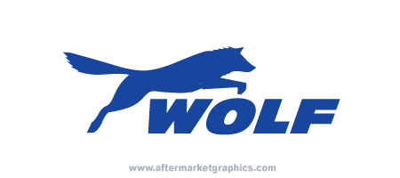 Wolf Racing Decals - Pair (2 pieces)
